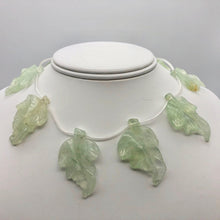 Load image into Gallery viewer, Carved Green Prehnite Leaf Briolette Bead Strand 109886D - PremiumBead Primary Image 1

