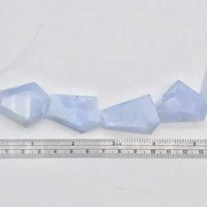 745cts Druzy Blue Chalcedony Faceted Bead 16" Strand - PremiumBead Alternate Image 7