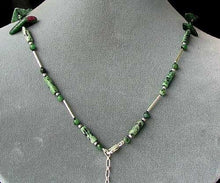 Load image into Gallery viewer, Designer Original Ruby Zoisite Drop Sterling Silver 20-24 inch Necklace 6336 - PremiumBead Alternate Image 3
