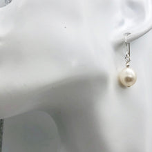 Load image into Gallery viewer, Pearl Dangle Sterling Silver Earrings| 1&quot; Long | White | 10mm Pearl |
