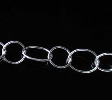 Perfect Polished Silver Circle Chain 4 inches 10321 - PremiumBead Primary Image 1