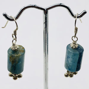 Stunning AAA Blue Kyanite Sterling Silver Earrings | 1 1/2" Long | Blue |