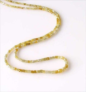 20cts Natural Canary Diamond Scissor Faceted Tube Beads 110366 - PremiumBead Alternate Image 3