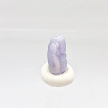Load image into Gallery viewer, 24.7cts Hand Carved Buddha Lavender Jade Pendant Bead | 21x14.5x9mm | Lavender - PremiumBead Alternate Image 7
