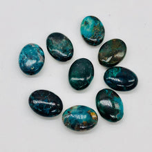 Load image into Gallery viewer, Natural Chrysocolla 16x12mm Oval Bead 8&quot; Strand 10423HS
