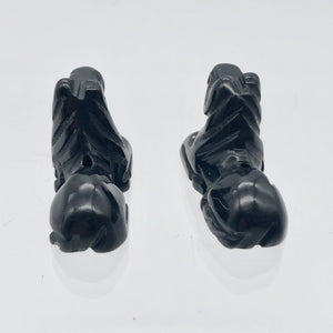 Black Stallion 2 Obsidian Horse Pony Beads - PremiumBead Alternate Image 9