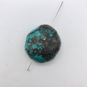 4 Genuine Natural Turquoise Nugget Beads | 245.4 cts | Blue/Black | 4 Beads - PremiumBead Alternate Image 10
