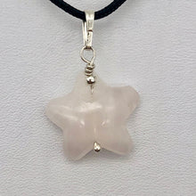 Load image into Gallery viewer, Rose Quartz Starfish Pendant Necklace | Semi Precious Stone | Silver Pendant | - PremiumBead Primary Image 1
