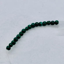 Load image into Gallery viewer, Malachite 3mm Round Beads | 3mm | Green | 16 Beads |
