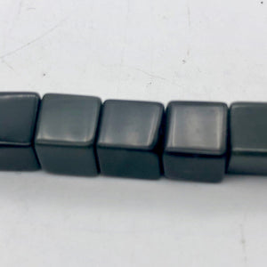 Ten AAA Black Obsidian with Some Rainbow Cube Beads - PremiumBead Alternate Image 2