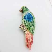 Load image into Gallery viewer, Waterbuffalo Bone Parrot | 51x19x8.5mm | Green/Blue/Red/Brown | 1 Bead | - PremiumBead Alternate Image 2
