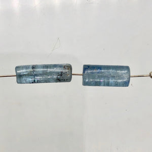 Shimmering Blue Kyanite Tube Bead 16" Strand |17x6mm | Blue| 21 beads | - PremiumBead Alternate Image 6