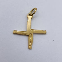 Load image into Gallery viewer, St Bridgets Cross 14K Yellow Gold Cross | 1&quot; Long | Gold | 1 Pendant
