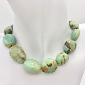 385cts 15.5" Natural USA Turquoise Pebble Beads Strand 106695C - PremiumBead Primary Image 1