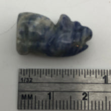 Load image into Gallery viewer, Howling New Moon 2 Carved Sodalite Wolf / Coyote Beads | 21x11x8mm | Blue white - PremiumBead Alternate Image 8
