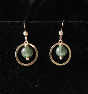 Rare Deep Sea Green Apatite 14Kgf Earrings 306818 - PremiumBead Primary Image 1