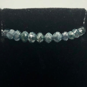 17.5cts Blue Diamond Faceted Roundel Bead Strand 110361 - PremiumBead Alternate Image 6