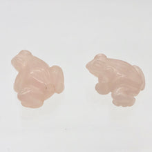 Load image into Gallery viewer, Rose Quartz 2 Hand Carved Frog Beads | 20.5x19x9.5mm | Pink - PremiumBead Alternate Image 7
