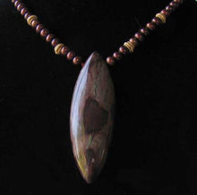 Load image into Gallery viewer, Red Apache Jasper &amp; Cinnamon Pearl 16 inch Necklace 208281 - PremiumBead Alternate Image 3

