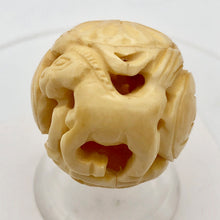 Load image into Gallery viewer, Chinese Zodiac Year of the Horse Waterbuffalo Bone Bead | 30mm| Cream| 1 Bead | - PremiumBead Alternate Image 5
