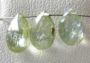 Natural Non Heat Treated Green Sapphire Faceted Briolette Bead 2.23cts 6782 - PremiumBead Alternate Image 2