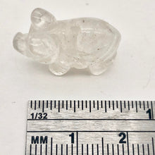 Load image into Gallery viewer, Oink 2 Carved Quartz Pig Beads | 23x16x11mm | Clear
