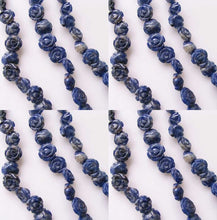 Load image into Gallery viewer, 12 Hand Carved Blue Sodalite Rose Beads 10180AHS - PremiumBead Alternate Image 3
