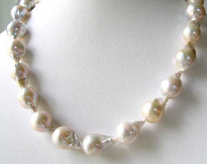 286cts Each Pearl Ooak Natural White Fireball FW Pearl Strand 109720 - PremiumBead Alternate Image 3