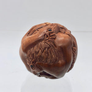 Carved & Signed Horse Sphere Boxwood Netsuke - PremiumBead Alternate Image 10