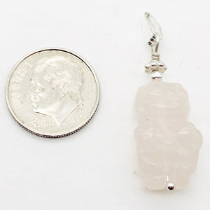 Rose Quartz Goddess Pendant Necklace | Semi Precious Stone Jewelry | Silver - PremiumBead Alternate Image 8
