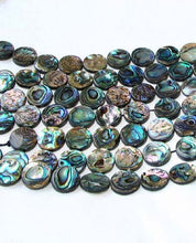 Load image into Gallery viewer, Natural Abalone Coin Shaped 18x4mm Bead Strand 104589 - PremiumBead Alternate Image 3
