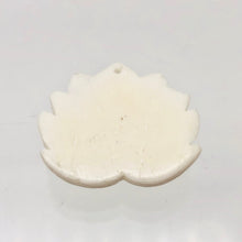 Load image into Gallery viewer, Water Buffalo Bone Lotus Flower Pendant Bead | 25.5x26x4.5mm | White | 10843 | 25.5x26x4.5mm | Cream - PremiumBead Alternate Image 9
