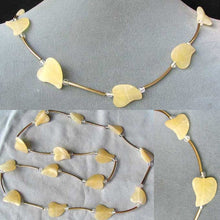 Load image into Gallery viewer, Unqiue Carved Yellow Jade Leaf and 14Kgf Necklace 6138 - PremiumBead Primary Image 1
