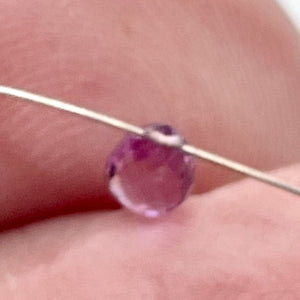 Sapphire Faceted .55ct Briolette | 5x4mm | Pink | 1 Bead |