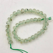 Load image into Gallery viewer, Rare Gemmy Prehnite Faceted Strand | 6x5 to 6x4mm | Green | Roundel | 78 bds | - PremiumBead Alternate Image 7
