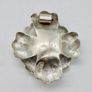 Thai Hill Tribe Sterling Silver Rose Pendant | 47x47x4mm | Silver | 1 Pendant |