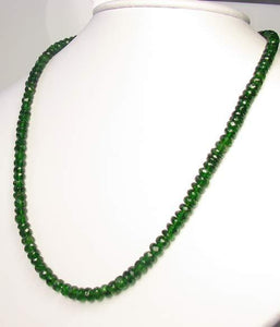 143cts Natural Green Chrome Diopside Faceted Strand 9797 - PremiumBead Alternate Image 4