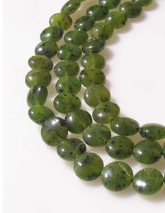 Premium Speckled Nephrite Jade Bead Strand (40 Beads) 110261 - PremiumBead Alternate Image 3