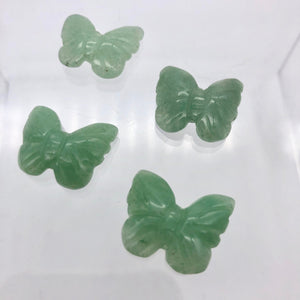 Fluttering 2 Aventurine Butterfly Beads | 21x18x5mm | Green - PremiumBead Alternate Image 5
