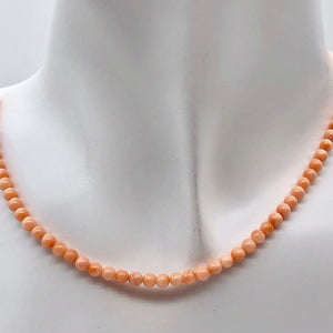 AAA Natural Salmon Coral Bead Strand 102600 - PremiumBead Alternate Image 4