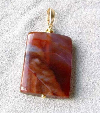 Red & Purple Devil Jasper with 14Kgf Pendant 7119L - PremiumBead Primary Image 1
