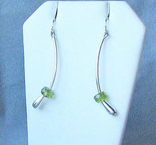 Load image into Gallery viewer, Green Peridot &amp; 925 Sterling Silver Earrings 6487 - PremiumBead Primary Image 1
