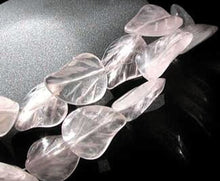 Load image into Gallery viewer, Gentle 3 Hand Carved Pale Rose Quartz 19x17x6mm Leaf Beads 9319RQ - PremiumBead Alternate Image 2
