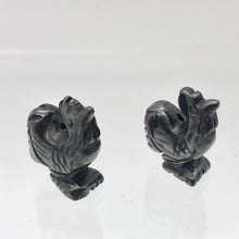 Load image into Gallery viewer, 2 Cute Carved Hematite Rooster Beads | 21x16x7.5mm | Graphite - PremiumBead Alternate Image 7
