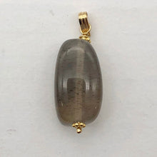 Load image into Gallery viewer, Moonstone Chatoyant 14K Gold Filled Drop Pendant | 1 3/8&quot; Long | Gray |
