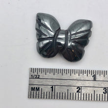 Load image into Gallery viewer, Iron Butterfly 2 Hand Carved Hematite Butterfly Beads | 21x18x5mm | Silver black - PremiumBead Alternate Image 2
