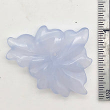 Load image into Gallery viewer, 18.4cts Exquisitely Hand Carved Blue Chalcedony Flower Pendant Bead - PremiumBead Alternate Image 4
