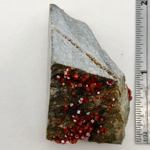 Vanadinite - Orange Red Sparkling Crystals Display Specimen |45x35x28mm | 36.2gr - PremiumBead Alternate Image 5