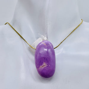 Phosphosiderite Free Form Pendant Bead | 37x21x15 mm | Lavender | 1 Pendant |