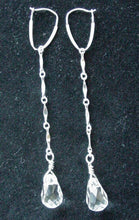 Load image into Gallery viewer, Sparkling Quartz Solid Sterling Silver Earrings 300031 - PremiumBead Alternate Image 2
